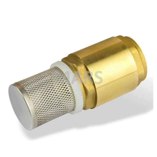 Mosadzný sací ventil s košom G1 1/4", 50129ST